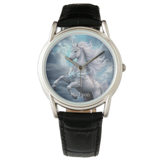 Custom Name Beautiful Unicorn Watch (Front)