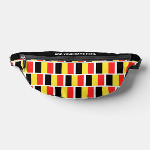 Custom Name BELGIAN FLAG OF BELGIUM Fanny Pack