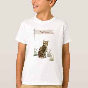 Custom Name Bengal Cat Pet T-Shirt