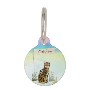 Custom Name Bengal Cat Pet Tag