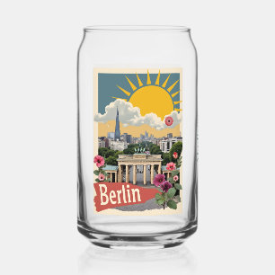 Custom Name Berlin, Germany Can Glass