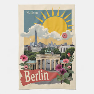 Custom Name Berlin, Germany Kitchen Towel