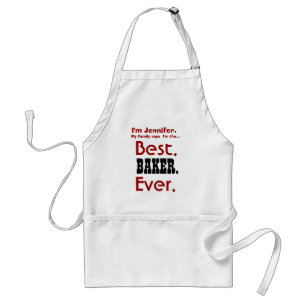 Custom Name Best BAKER Ever V04 Standard Apron