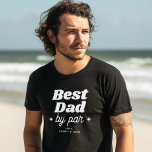 Custom Name Best Dad By Par Retro Cool T-Shirt<br><div class="desc">Score a hole-in-one gift for Dad with this custom name shirt! Retro cool design for the Best Dad By Par. Swing into style on the course!</div>