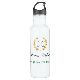 Custom Name Best Golfer Water Bottle