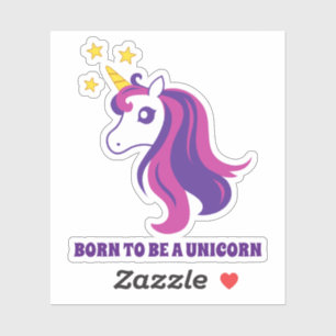 Custom name big unicorn horse laptop decal sticker