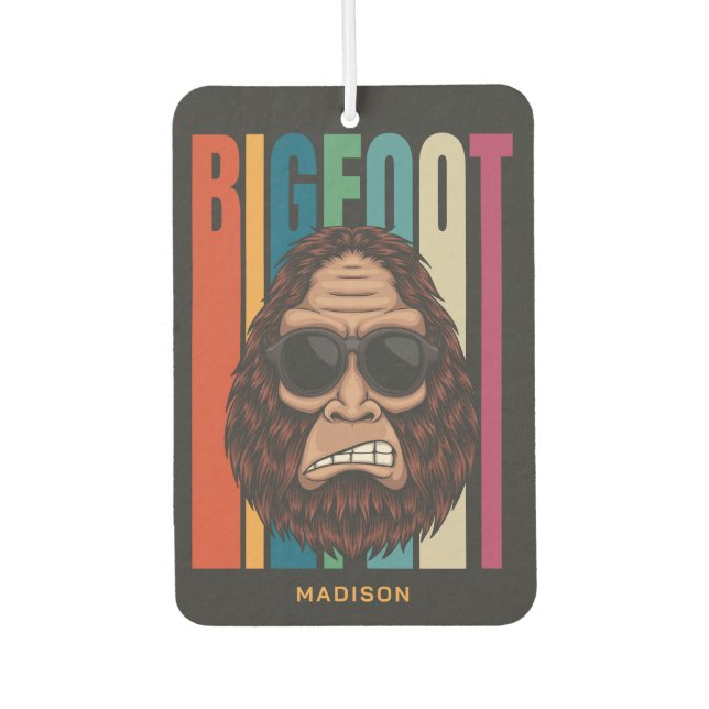 Custom Name Bigfoot Air Freshener (Front)