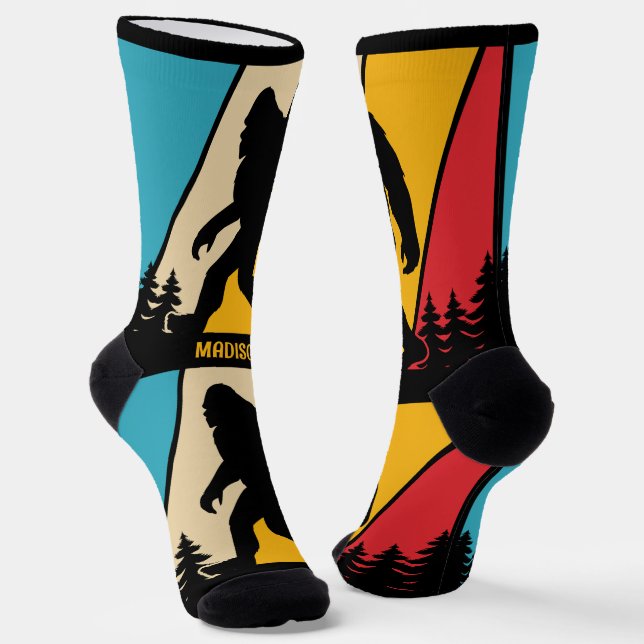 Custom Name Bigfoot Socks (Angled)