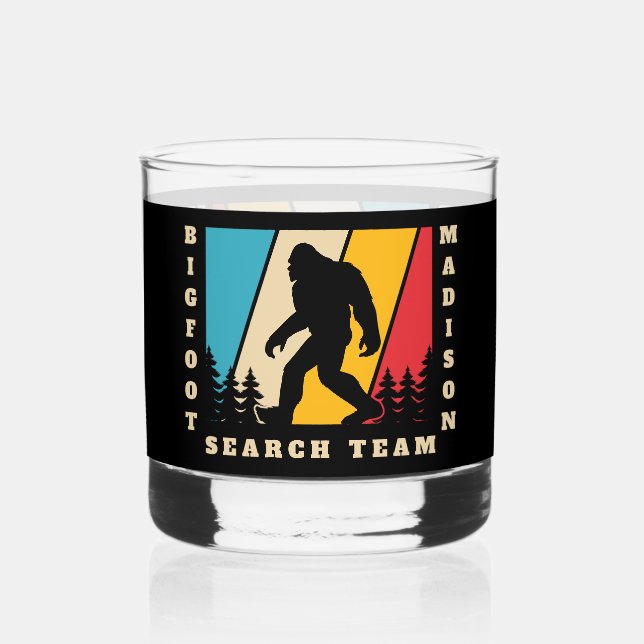 Custom Name Bigfoot Whiskey Glass (Front)