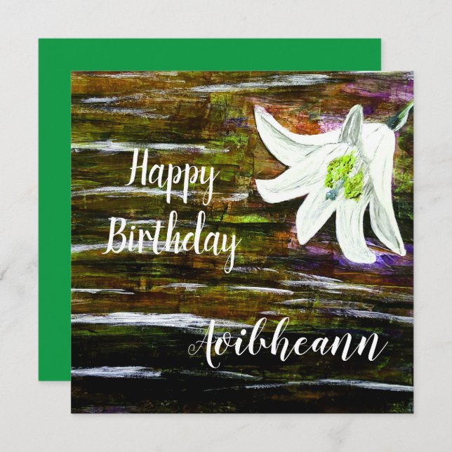 Custom Name Birthday Card (Front/Back)