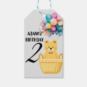 custom name birthday  gift tags