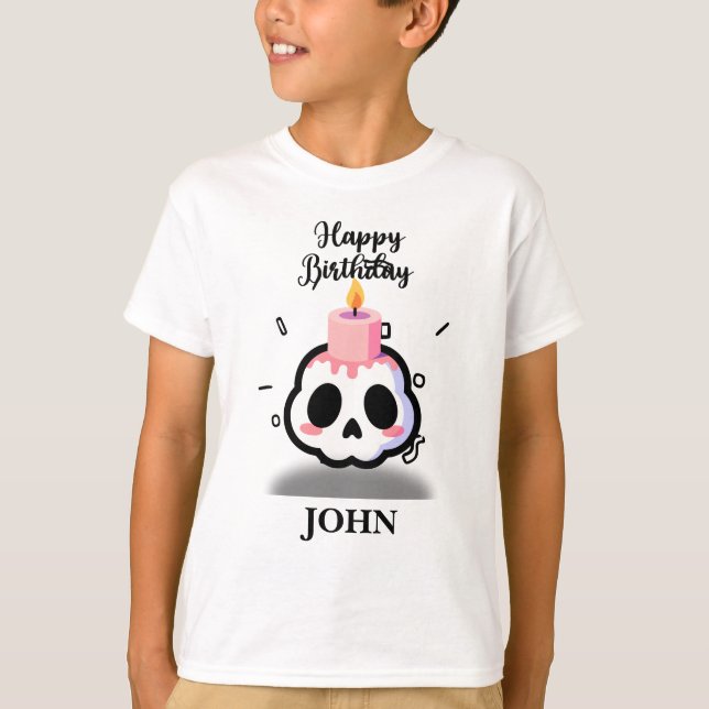 Custom Name Birthday T-Shirt (Front)