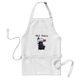 Custom Name Black Rabbit Chef Apron