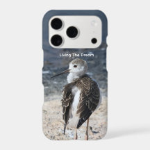 Custom Name Black-Winged Stilt Photo Phone Case