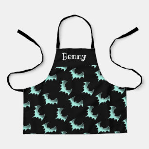 Custom name blue bats apron