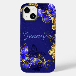 Custom Name Blue Butterfly iPhone/IPad Case