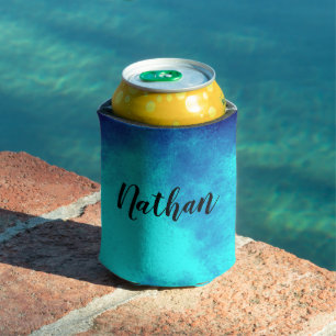 Custom Name Blue Sky  Cooler