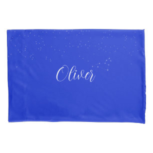 Custom name blue starsky Leo Zodiac starformation Pillowcase