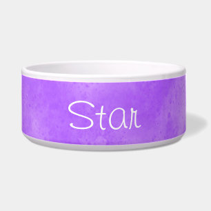 Custom Name Blueberry Clouds  Pet Bowl