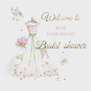Custom Name Blushing Bride in Bloom Bride to Be