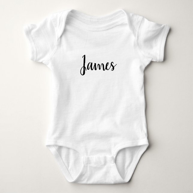 Custom name bodysuit, nice font for bodysuit custo (Front)
