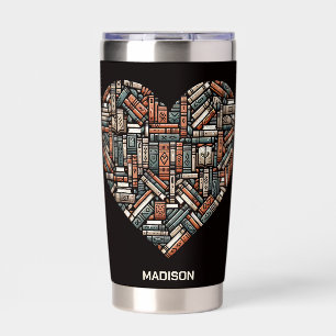 Custom Name Book Lover's Insulated Tumbler