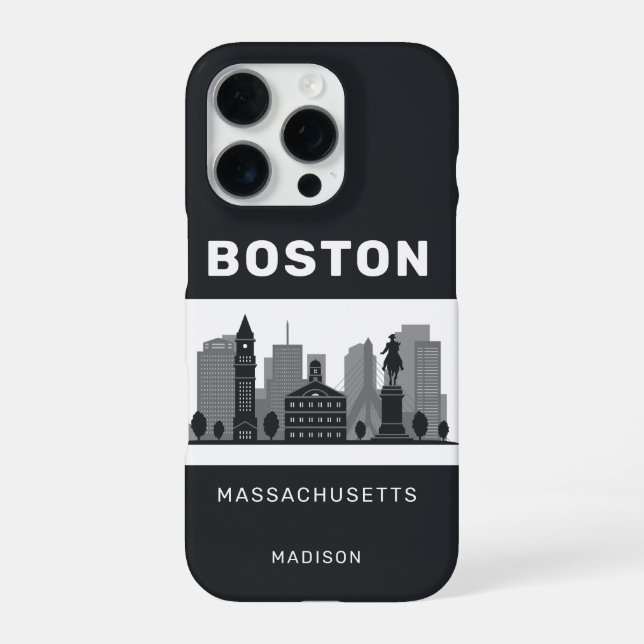 Custom Name Boston Massachusetts iPhone Case (Back)