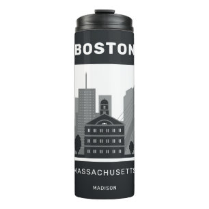 Custom Name Boston Massachusetts Thermal Tumbler