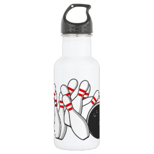 Custom Name Bowling Strike 532 Ml Water Bottle