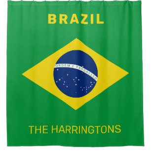 Custom Name Brazil Flag