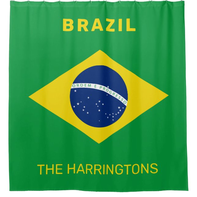 Custom Name Brazil Flag (Front)