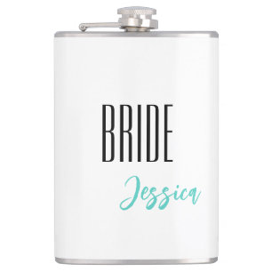 Custom Name Bride Flask