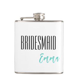 Custom Name Bridesmaid Flask