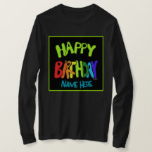 Custom Name Bright and Happy Birthday