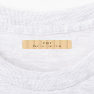 Custom name brown stripes employee