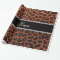 Custom name burnt orange glitter leopard print