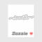 Custom Name Calligraphy Tumbler Decal Laptop Label