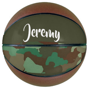 Custom  name camouflage pattern basketball