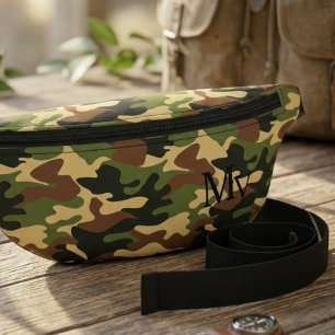 Custom Name Camouflage Waist Bag, Urban Fanny Pack
