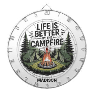 Custom Name Camping Dartboard