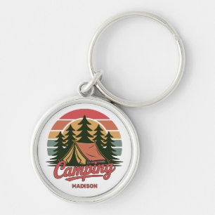 Custom Name Camping Keychain