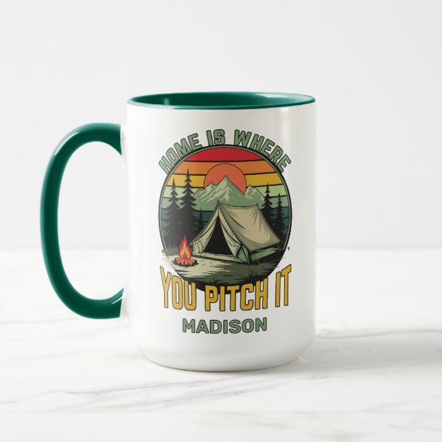 Custom Name Camping Mug (Left)