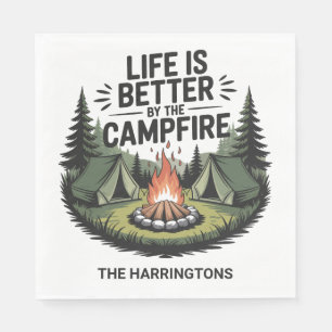 Custom Name Camping Napkin