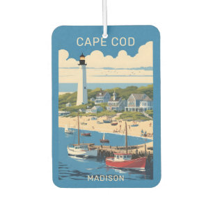 Custom Name Cape Cod Massachusetts Air Freshener