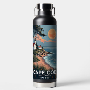 Custom Name Cape Cod Massachusetts Water Bottle