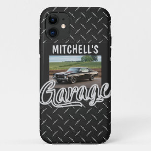 Custom NAME CAR Photo Retro Hot Rod Racing Garage Case-Mate iPhone Case