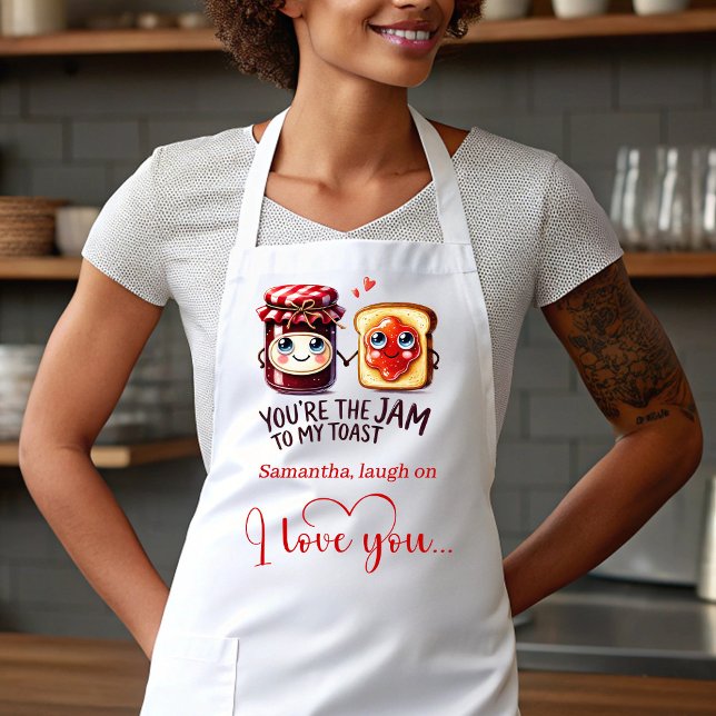 Custom Name Cartoon Food Romantic Gift Apron (Custom Name Cartoon Food Romantic Gift Apron)
