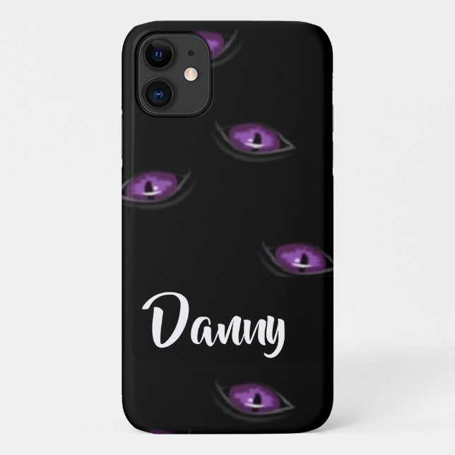 Custom name cat eyes Case-Mate iPhone case (Back)