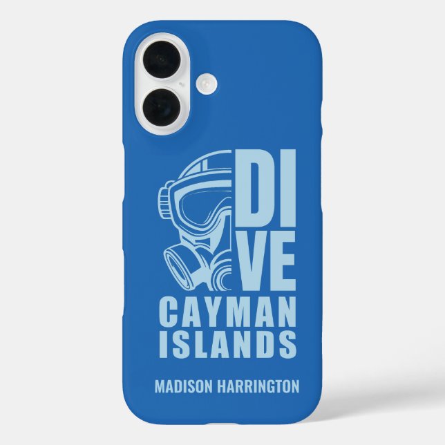 Custom Name Cayman Islands Diving Case-Mate iPhone Case (Back)