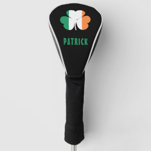 Custom Name Celtic Ireland Shamrock Irish Flag Golf Head Cover